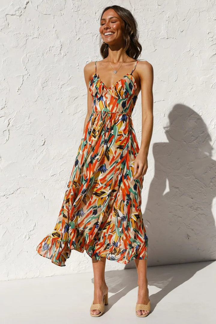 Serene - printed dress