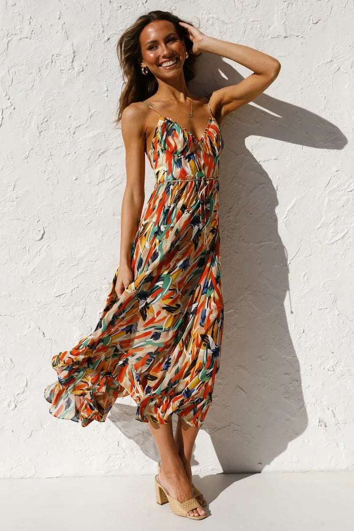 Serene - printed dress