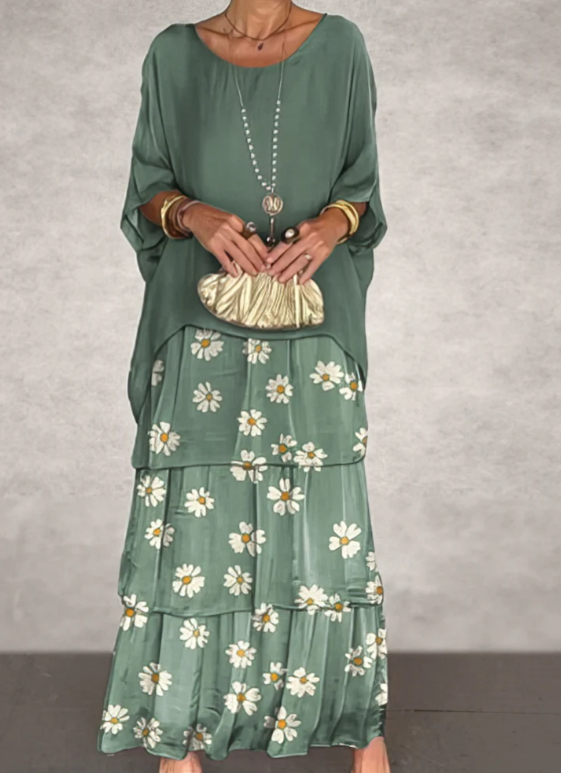 Clara | Stylish Flowy Maxi Dress