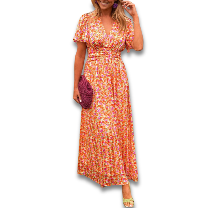 Pauline | Long Flower Dress