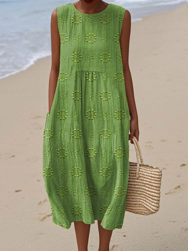 Daisy | Pattern Midi Dress