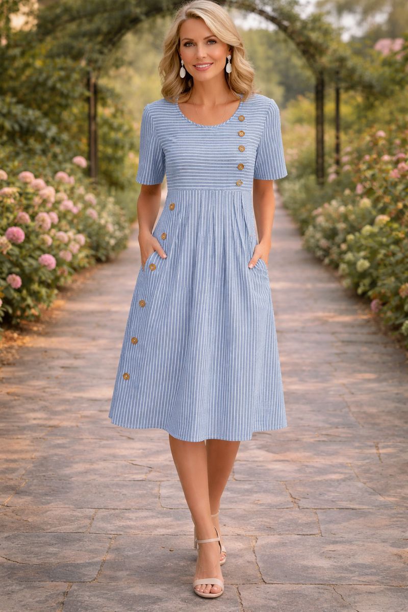 Emily | Elegant Flowy Comfort Dress
