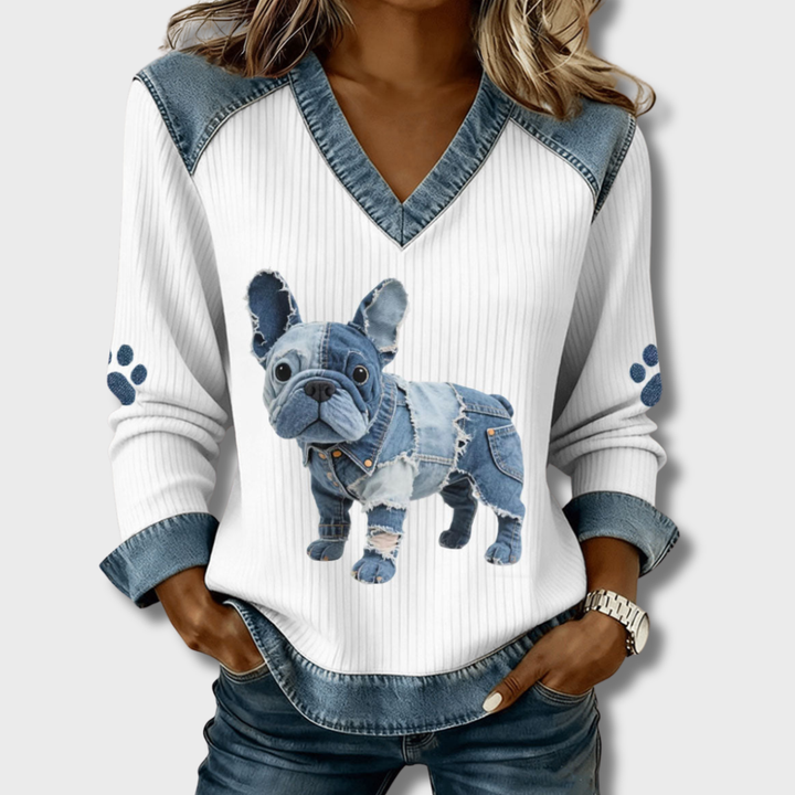 Riley | Versatile retro print blouse