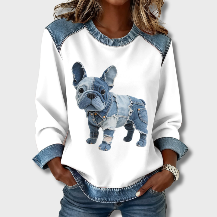 Olivia | Comfortable animal print top