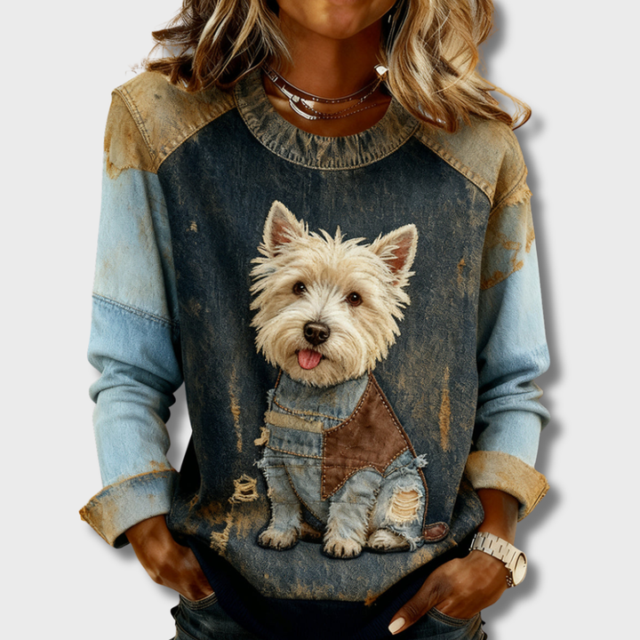 Nora | Long sleeve animal top