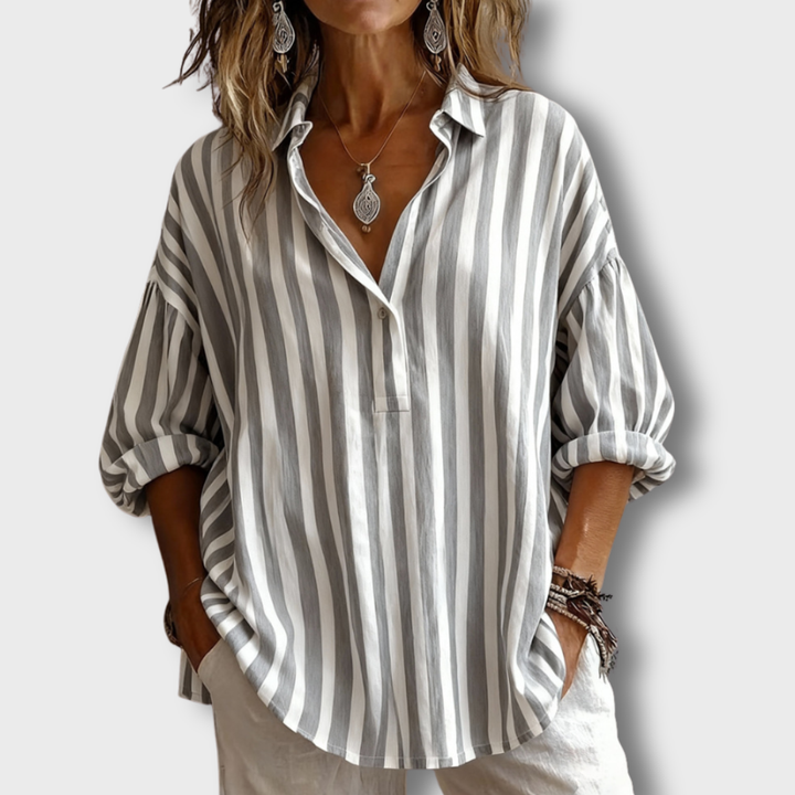 Ava | Striped Elegant Shirt
