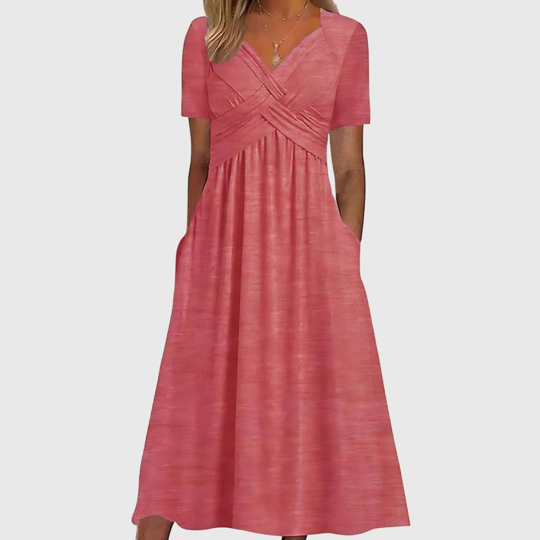 Sophie | Midi Dress with Tummy Control
