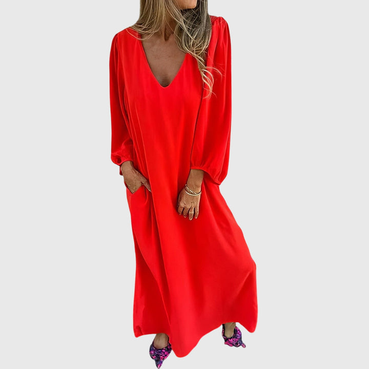 Sophie | Long Boho Dress with Pockets