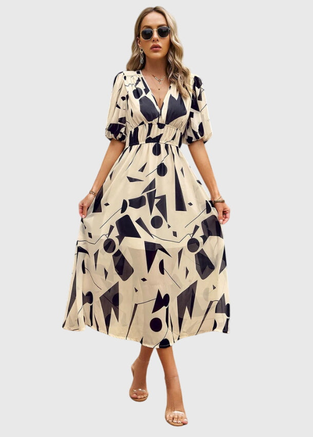 Sophie | Flattering Floral Midi Dress