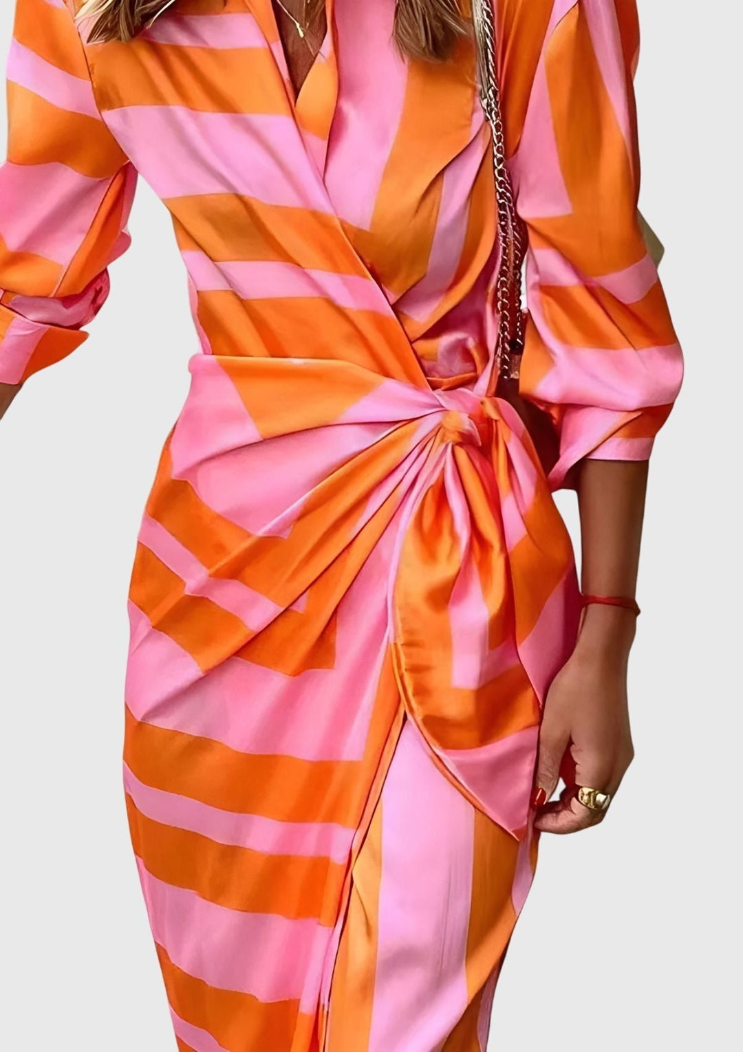 Sophie | Elegant Wrap Dress with Print