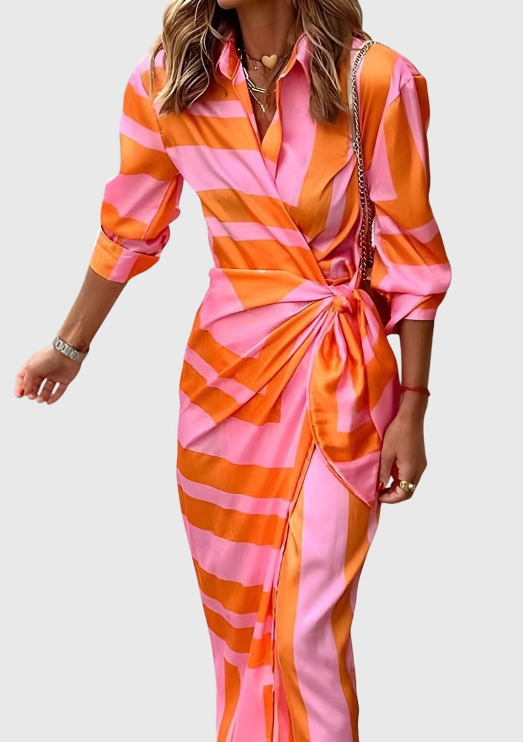 Sophie | Elegant Wrap Dress with Print