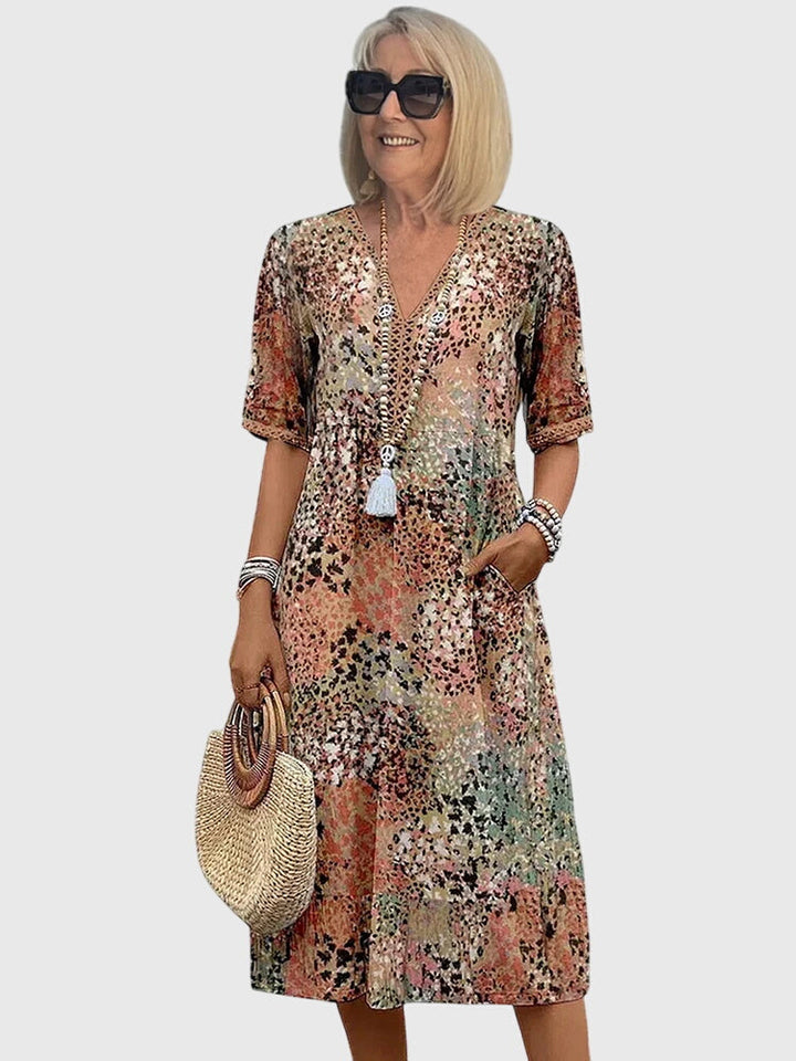 Sophie | Elegant Floral Midi Dress