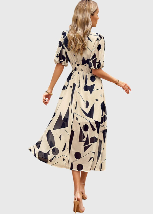 Sophie | Flattering Floral Midi Dress