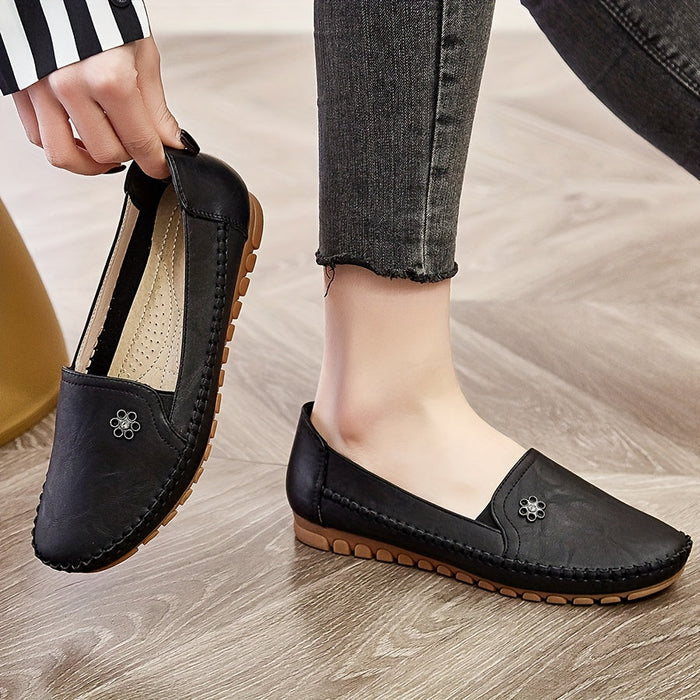 Women's Slip-On Loafers with Cushioned Footbed