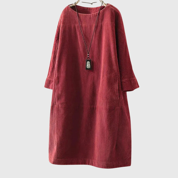 Sophie | Relaxed Corduroy Midi Dress