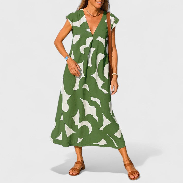 Sophie | Flowing V-Neck Dress