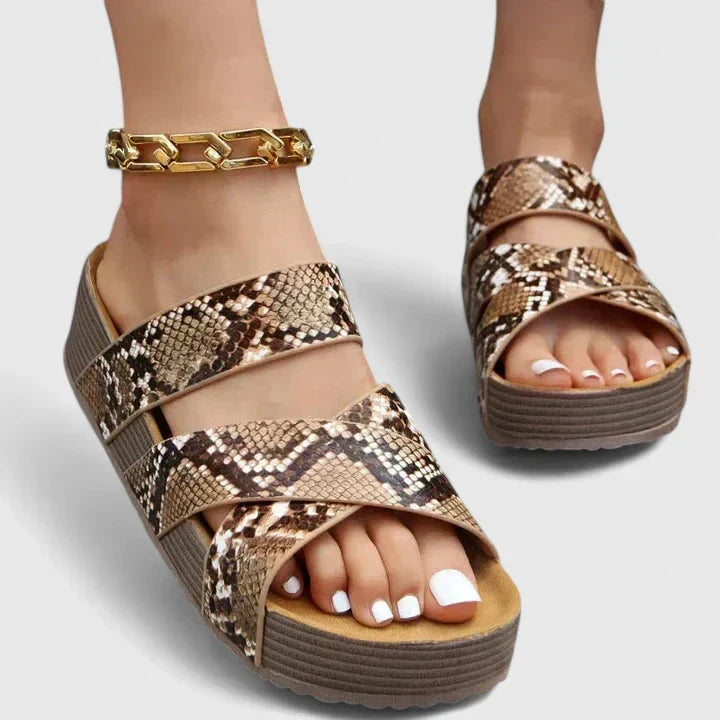 Delaney | Braided Cross Sandals