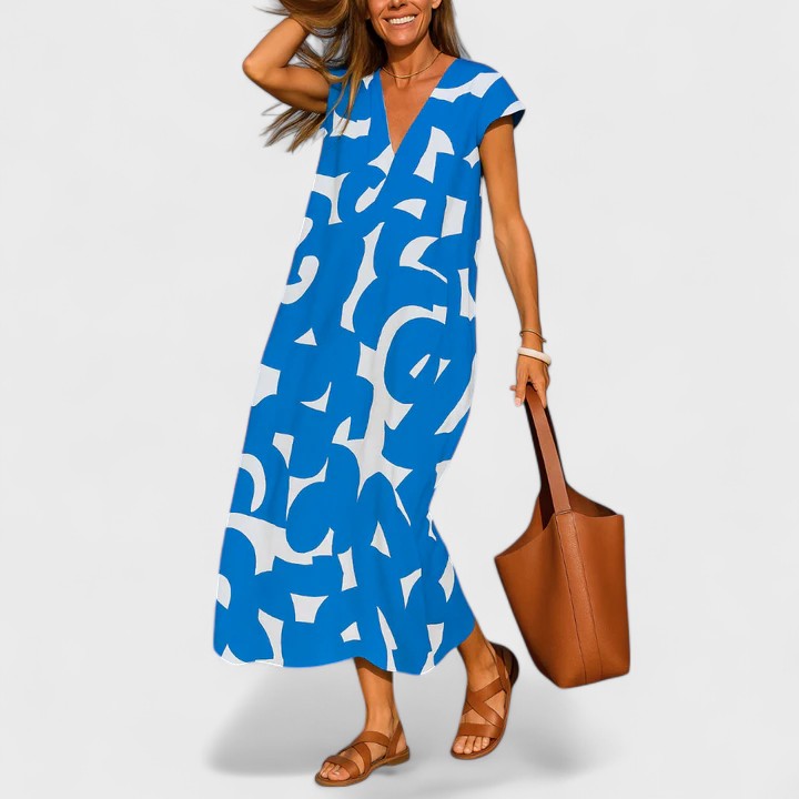 Sophie | Flowing V-Neck Dress
