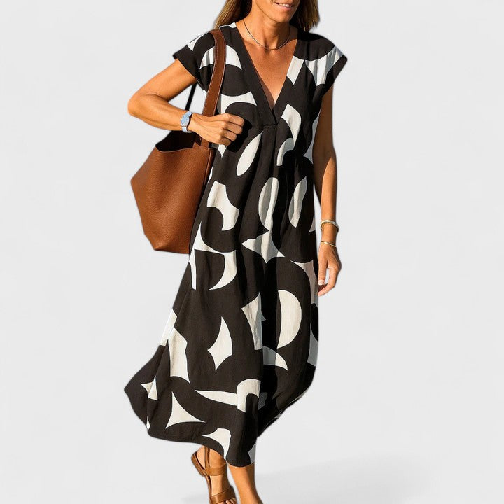 Sophie | Flowing V-Neck Dress