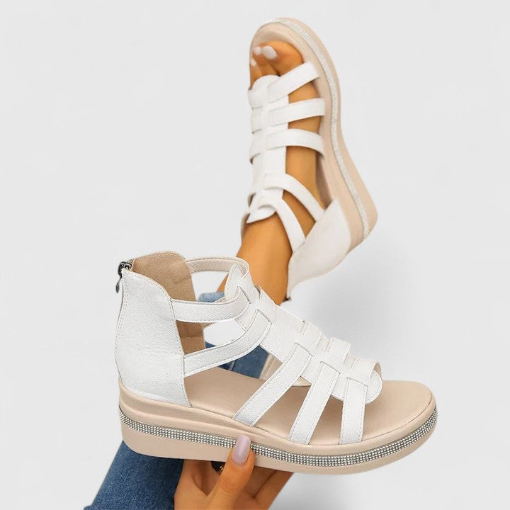 Samantha | Gladiator Wedge Sandals