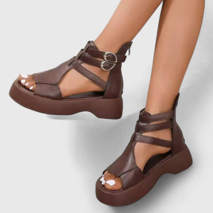 Brianna | Platform Buckle Sandals