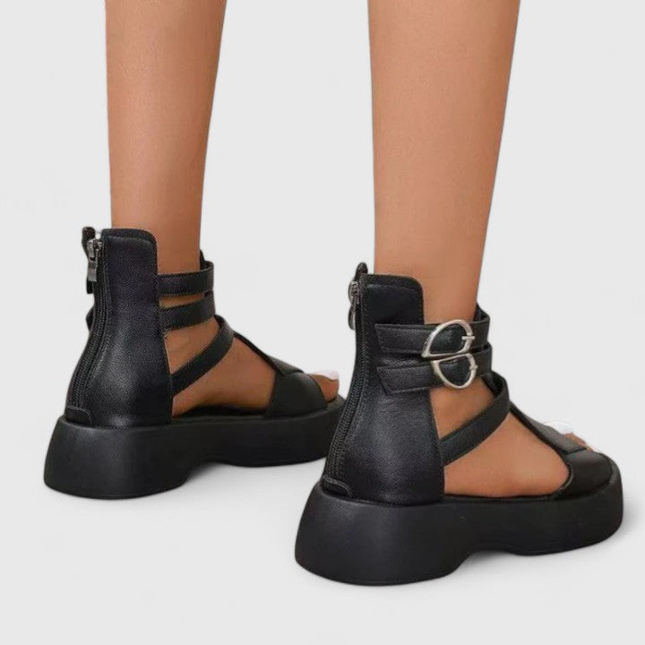 Brianna | Platform Buckle Sandals