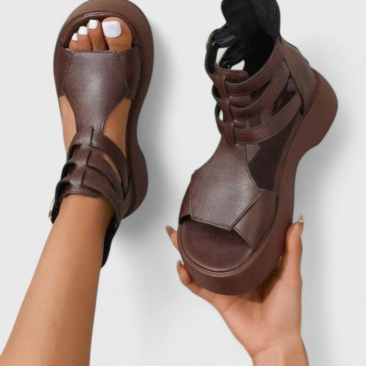 Brianna | Platform Buckle Sandals