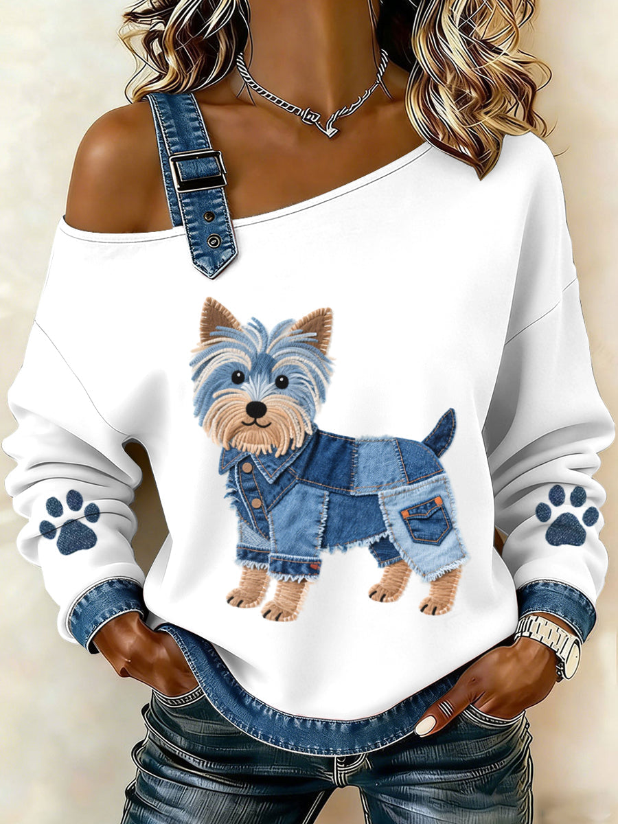 Ava | Casual retro animal blouse