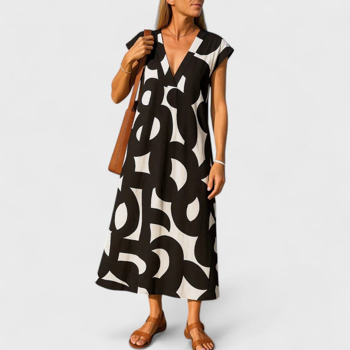 Sophie | Flowing V-Neck Dress